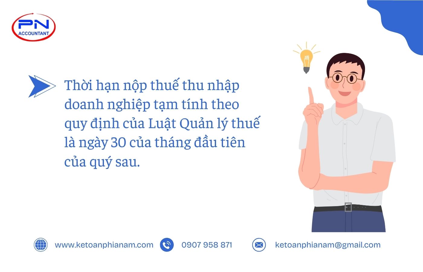 Quy định về thời hạn nộp thuế thu nhập doanh nghiệp tạm tính