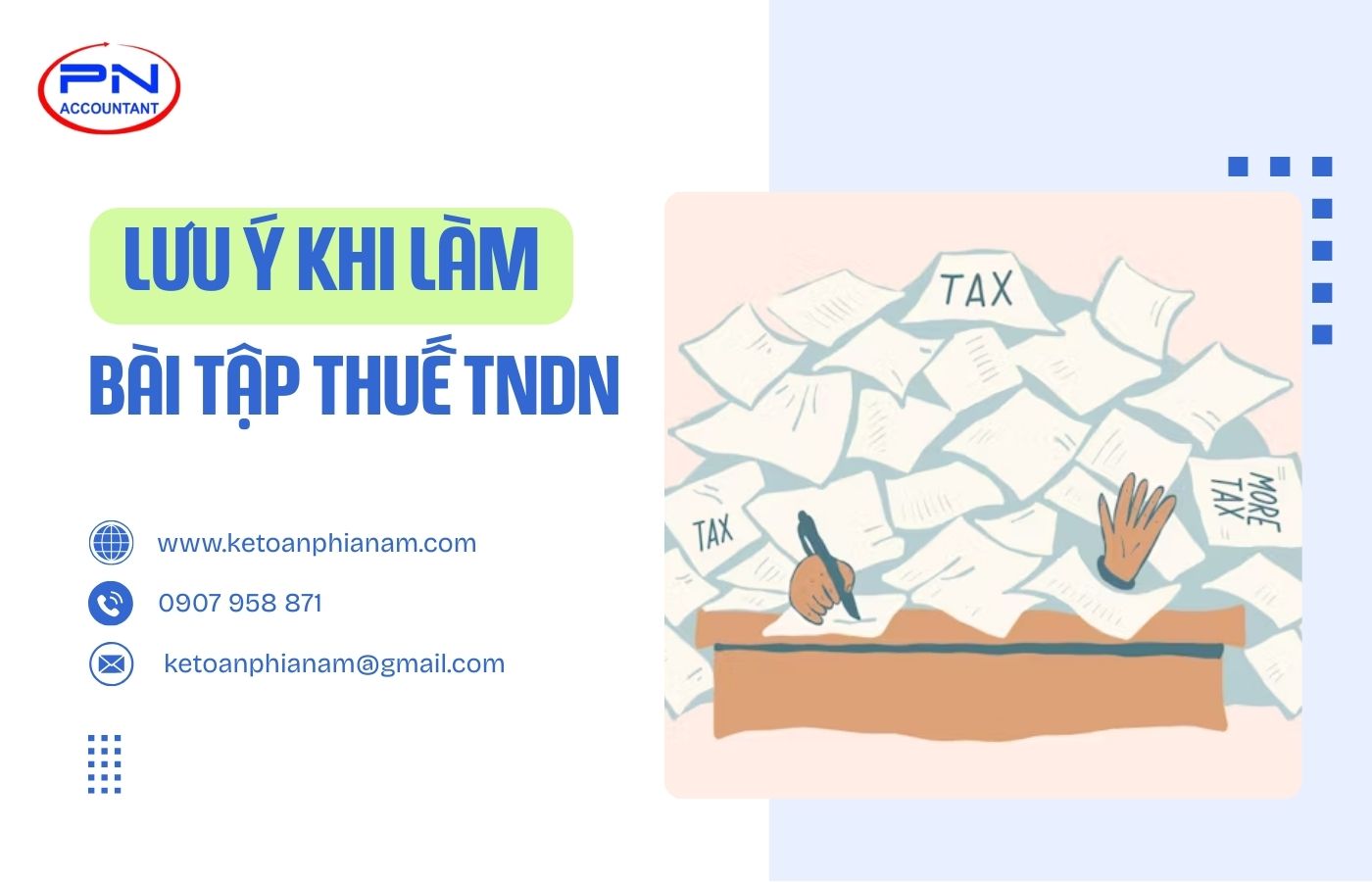 Một vài lưu ý khi làm bài tập thuế thu nhập doanh nghiệp
