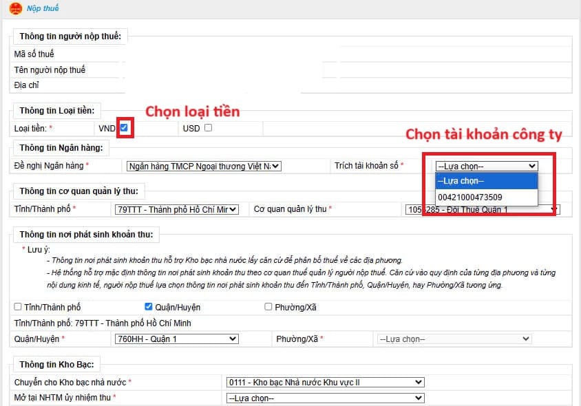 cách nộp thuế thu nhập doanh nghiệp trên thuế điện tử