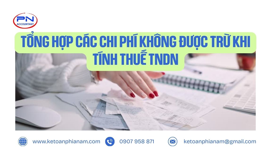 Tổng hợp các chi phí không được trừ khi tính thuế TNDN