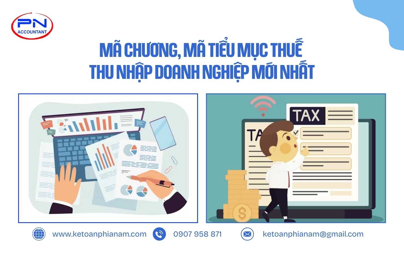 Mã chương, mã tiểu mục thuế TNDN mới nhất