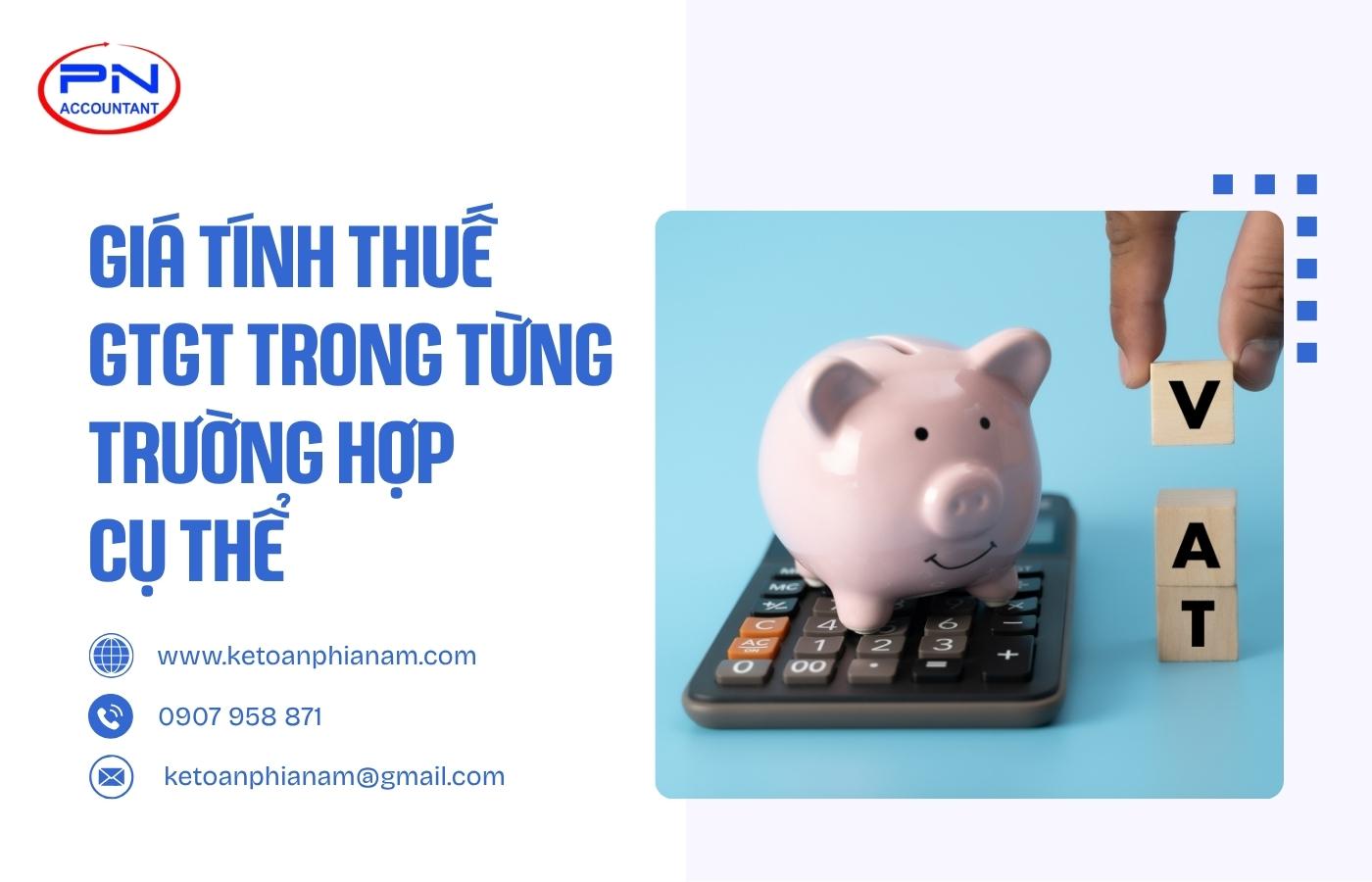 Giá tính thuế GTGT trong từng trường hợp cụ thể