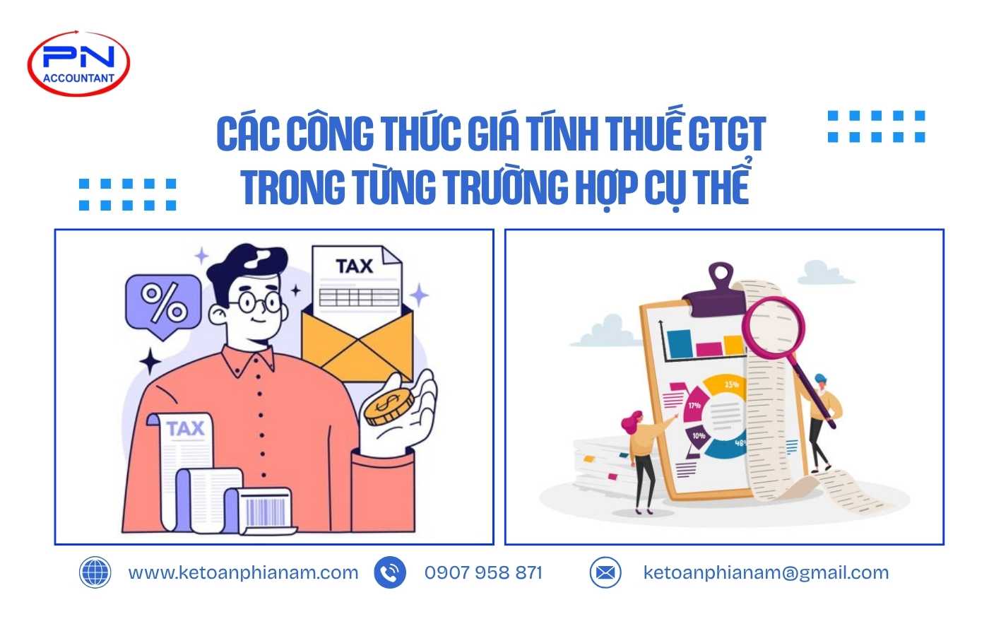 Các công thức giá tính thuế GTGT trong từng trường hợp cụ thể