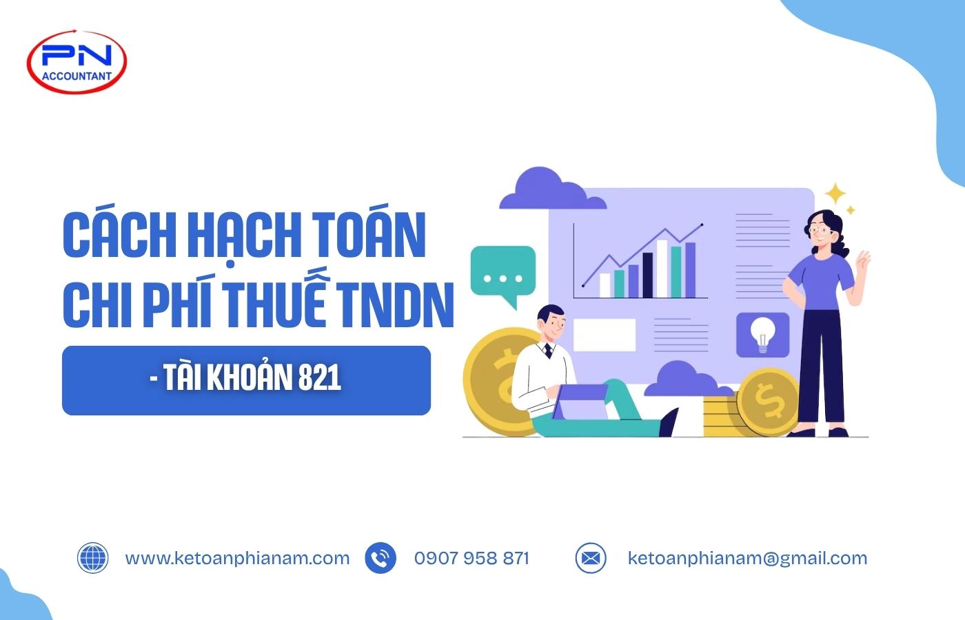 Cách hạch toán chi phí thuế TNDN vào tài khoản 821