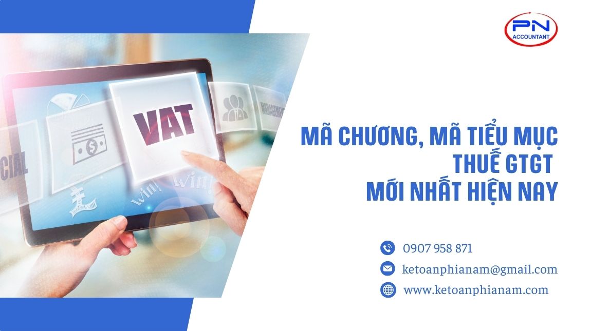 Mã chương, mã tiểu mục thuế GTGT mới nhất hiện nay