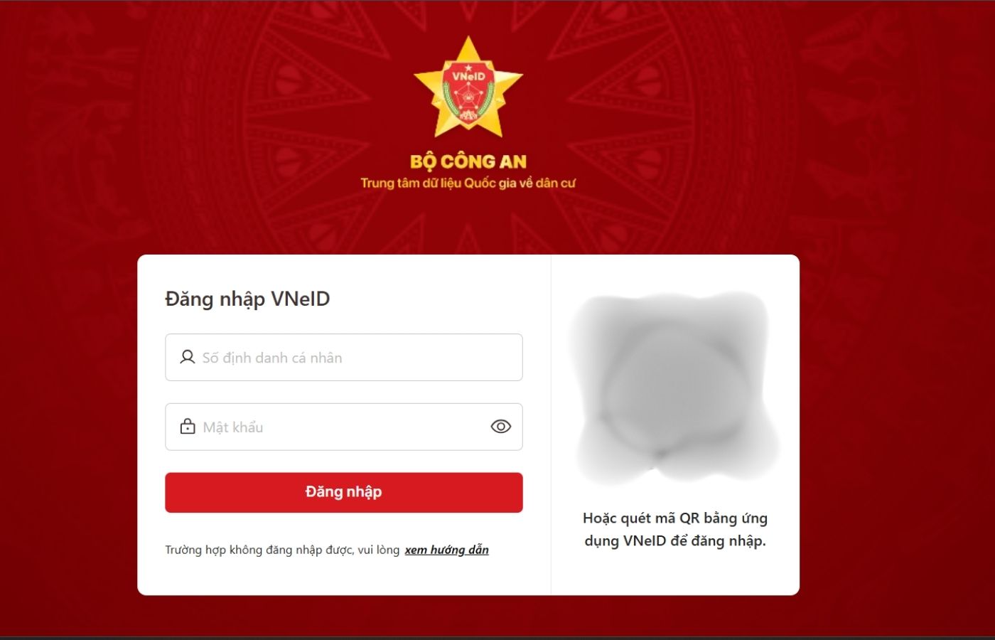 Đăng nhập tài khoàn để đăng ký thành lập hộ kinh doanh cá thể
