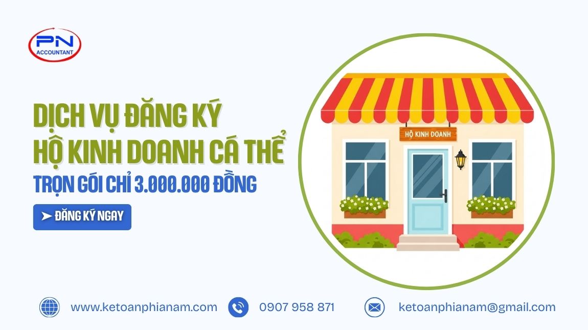 Dịch vụ đăng ký hộ kinh doanh cá thể trọn gói chỉ 3.000.000đ