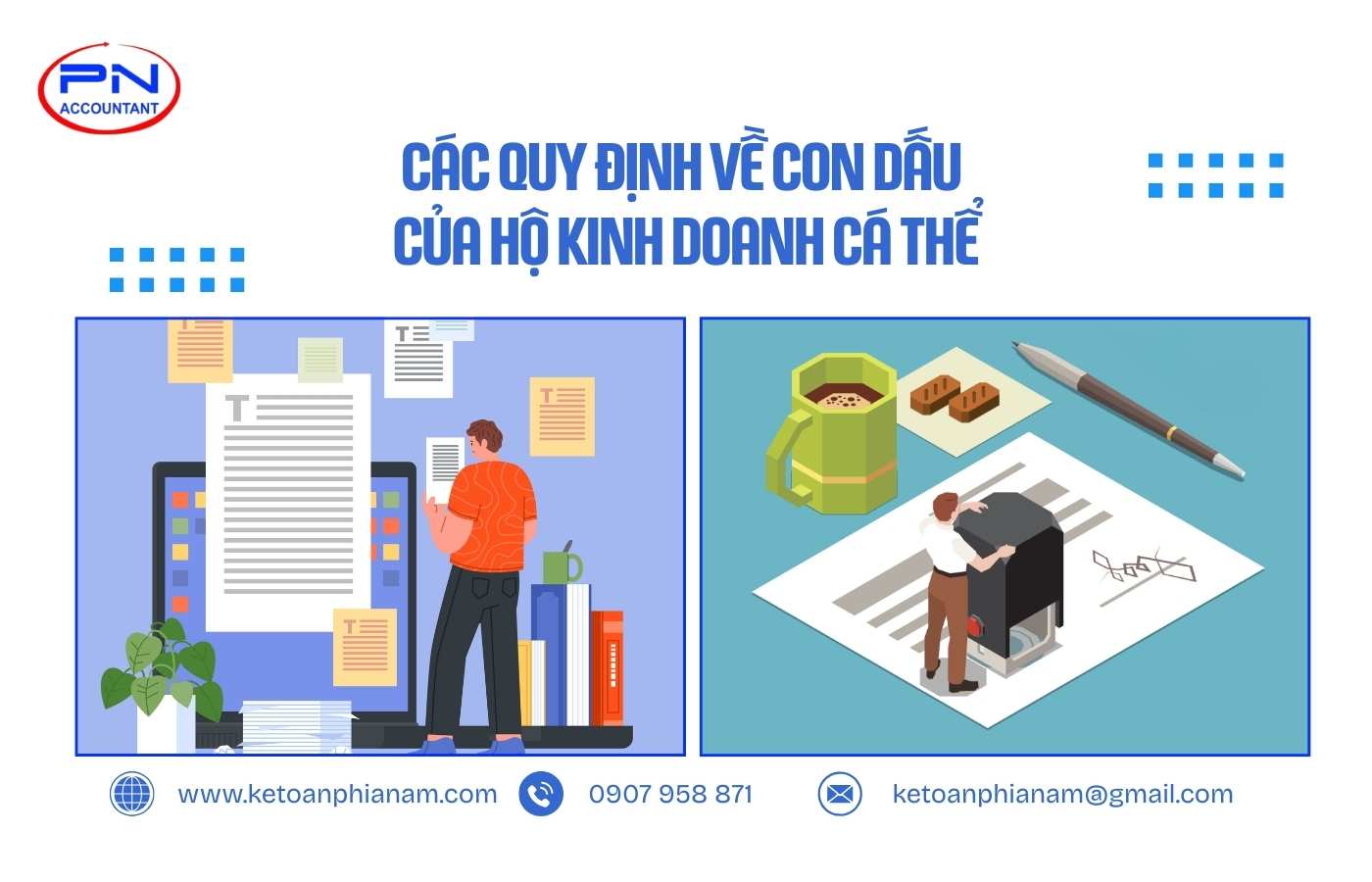 Các quy định về con dấu của hộ kinh doanh cá thể