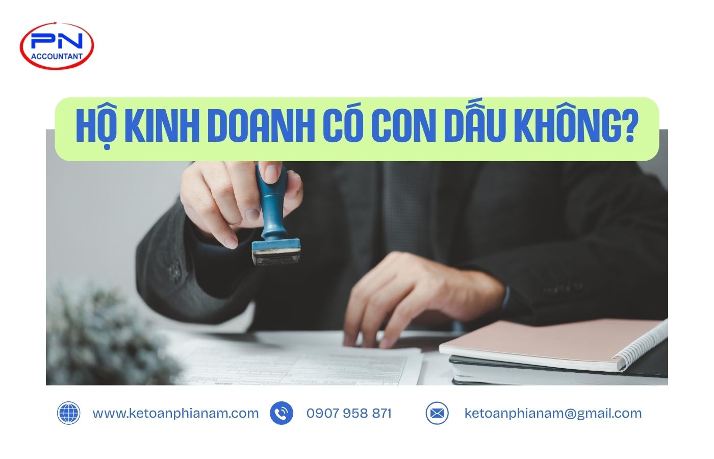 Giải đáp thắc mắc hộ kinh doanh có con dấu không?