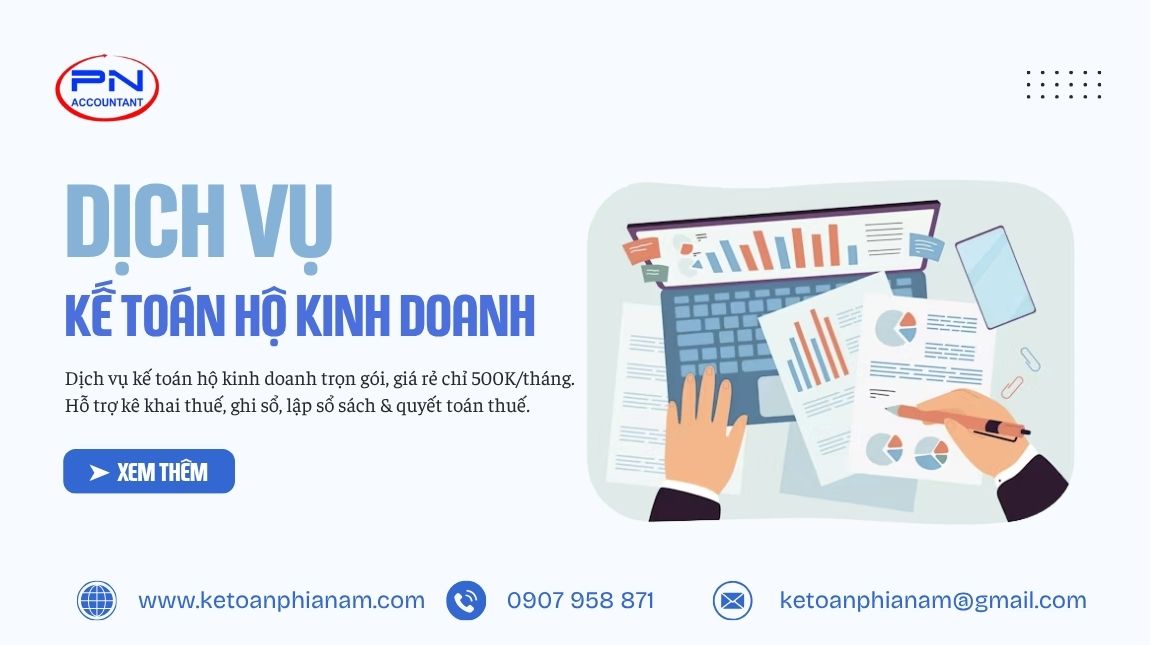 Dịch vụ kế toán hộ kinh doanh cá thể trọn gói, giá rẻ – 500k