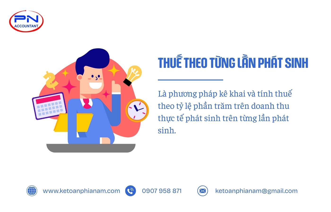 Tính thuế theo từng lần phát sinh trong hộ kinh doanh là gì?
